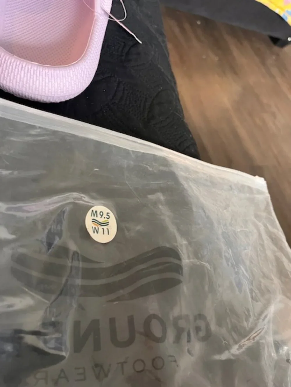 GROUNDED FOOTWEAR  UNISEX BLACK  M 9.5  W 11 - Picture 5 of 7